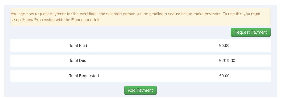 LED Take payments