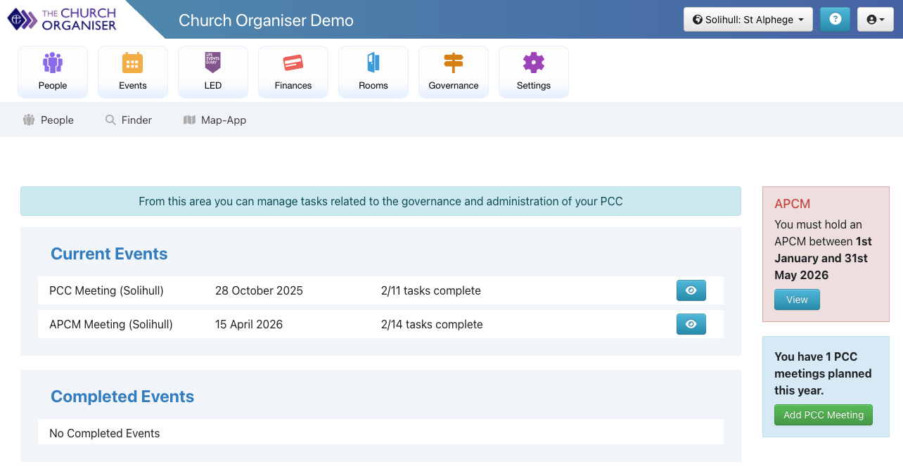 The Church Organiser